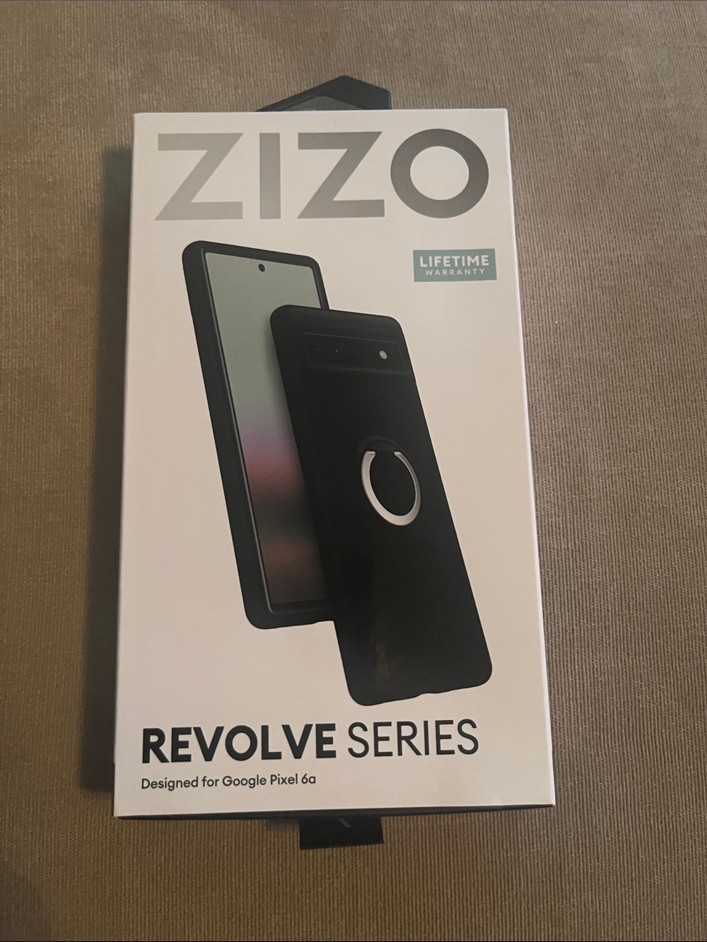 ZIZO Revolve Series Ring Case for Google Pixel 6a — Black